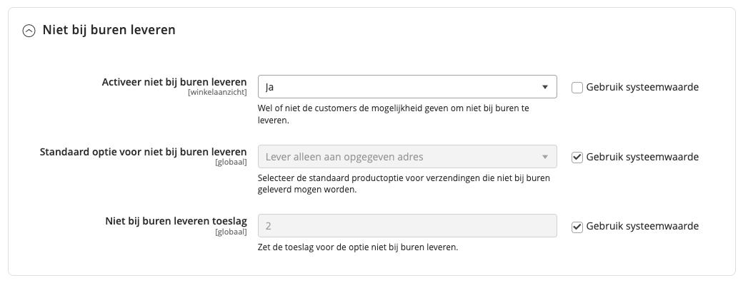 PostNL niet bij buren leveren